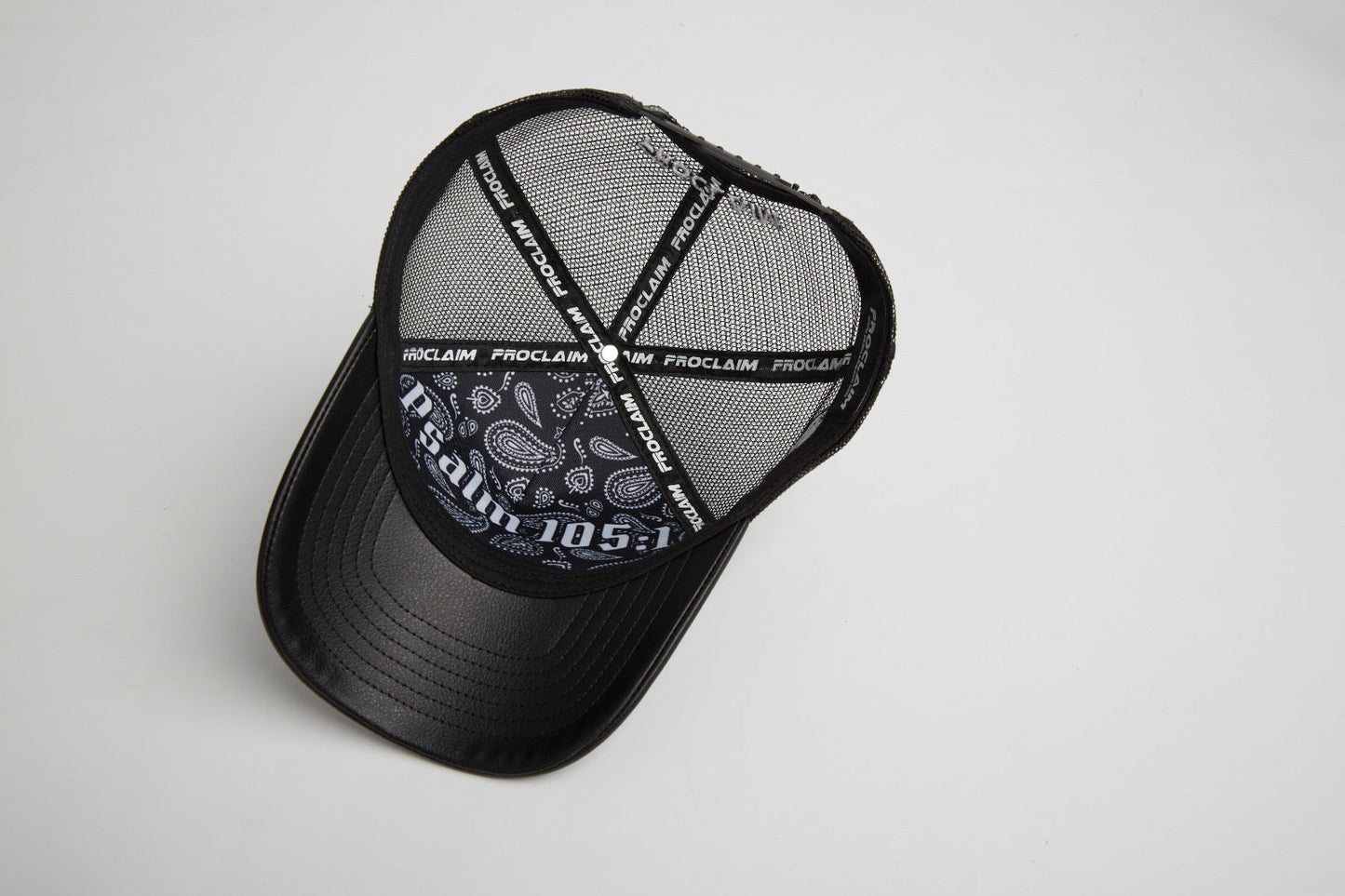 Pray Grind Repeat- Asphalt Leather / Signature Series Snap-Back