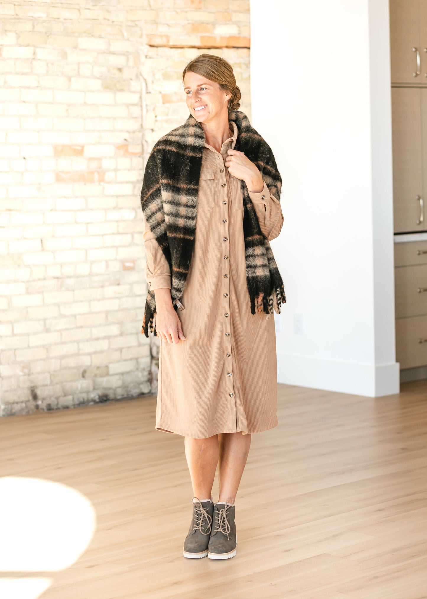 Anika Corduroy Shirt Dress - FINAL SALE