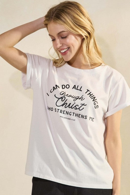 I Can Do All Things Graphic Cotton T-Shirt
