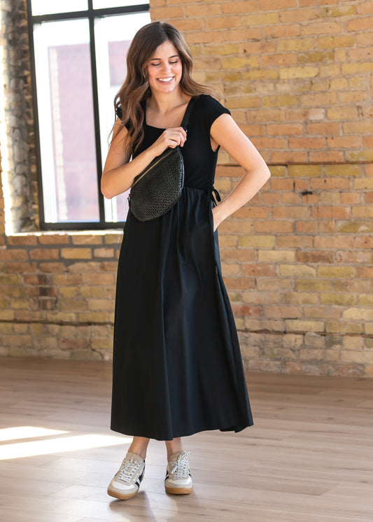 Eleanor Black A-line Maxi Dress