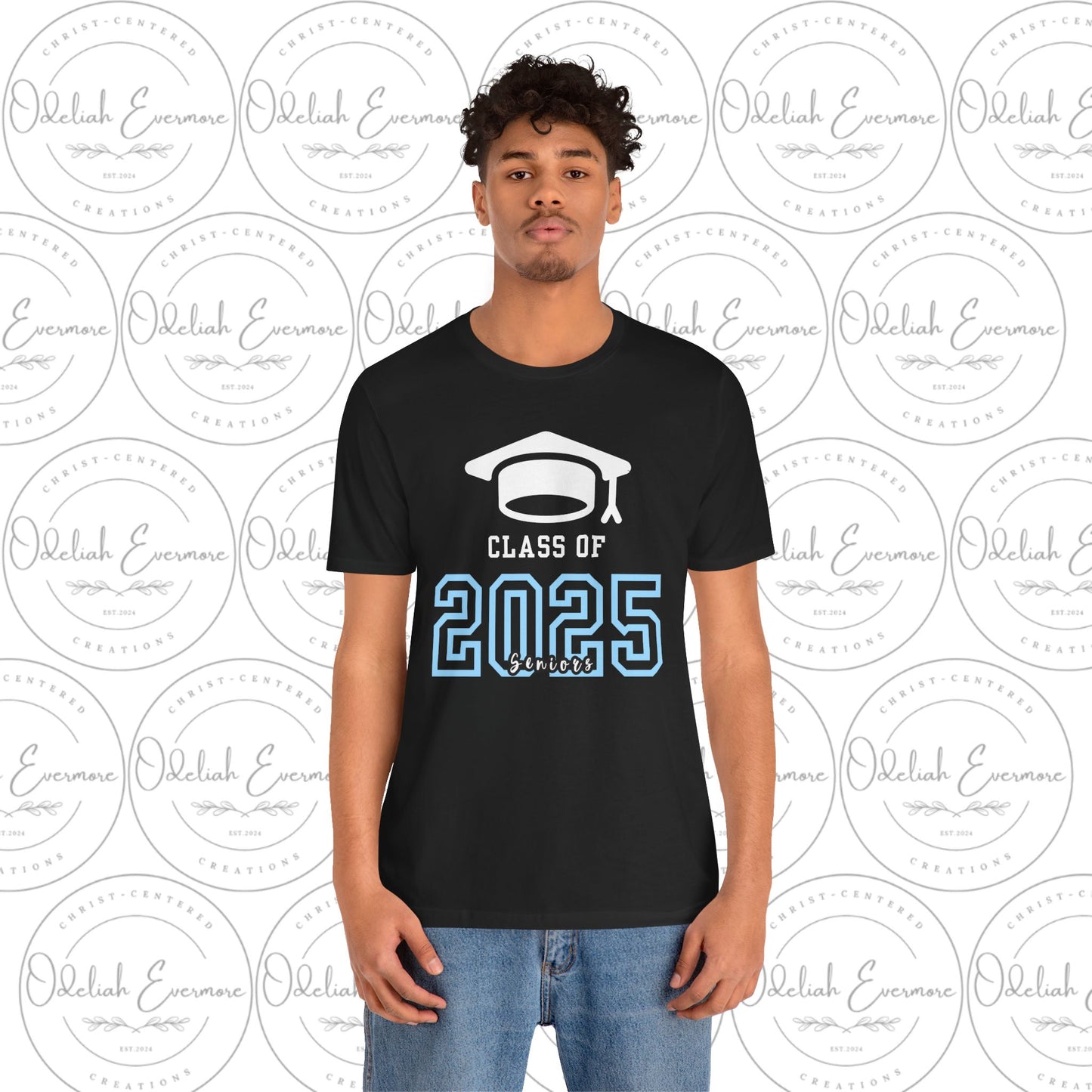 "CLASS OF 2025" Black Short Sleeve Tee