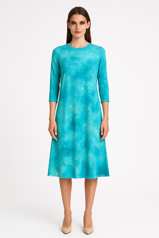 Past The Knee T-Shirt Dress - Comfortable A-Line Silhouette