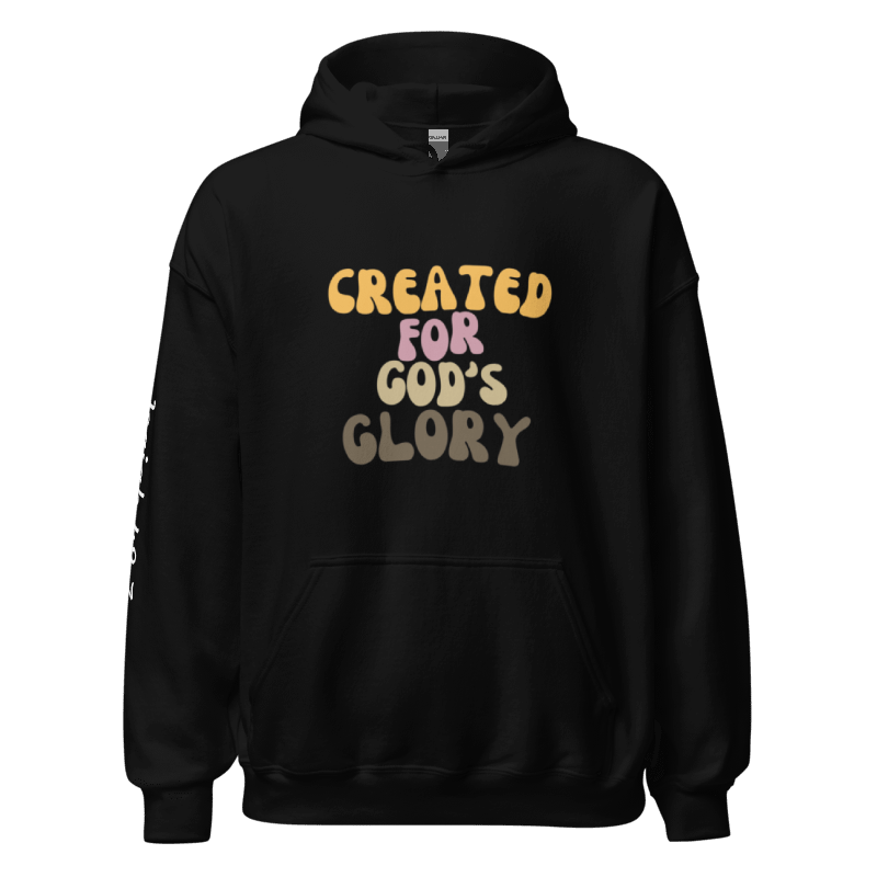"Created for God's Glory" Black Unisex Hoodie