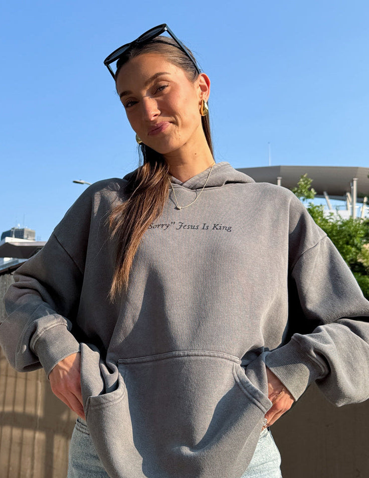 Not Sorry Jesus Is King Unisex Hoodie