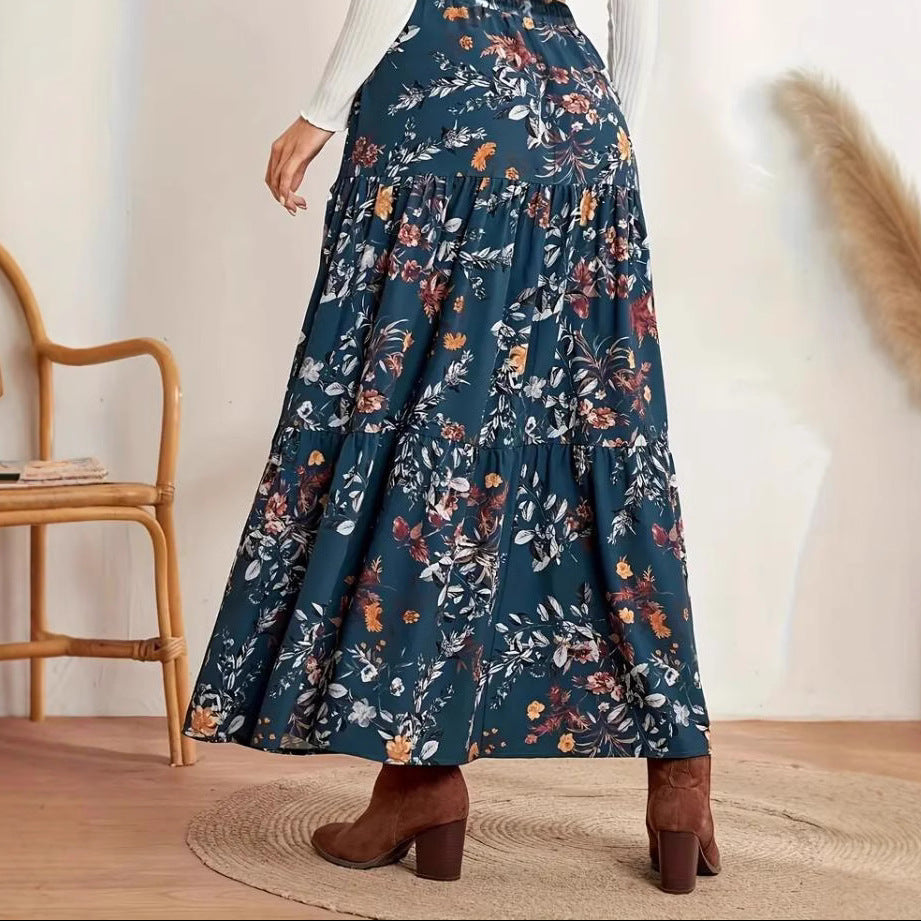 Printed Casual Bohemian Skirt