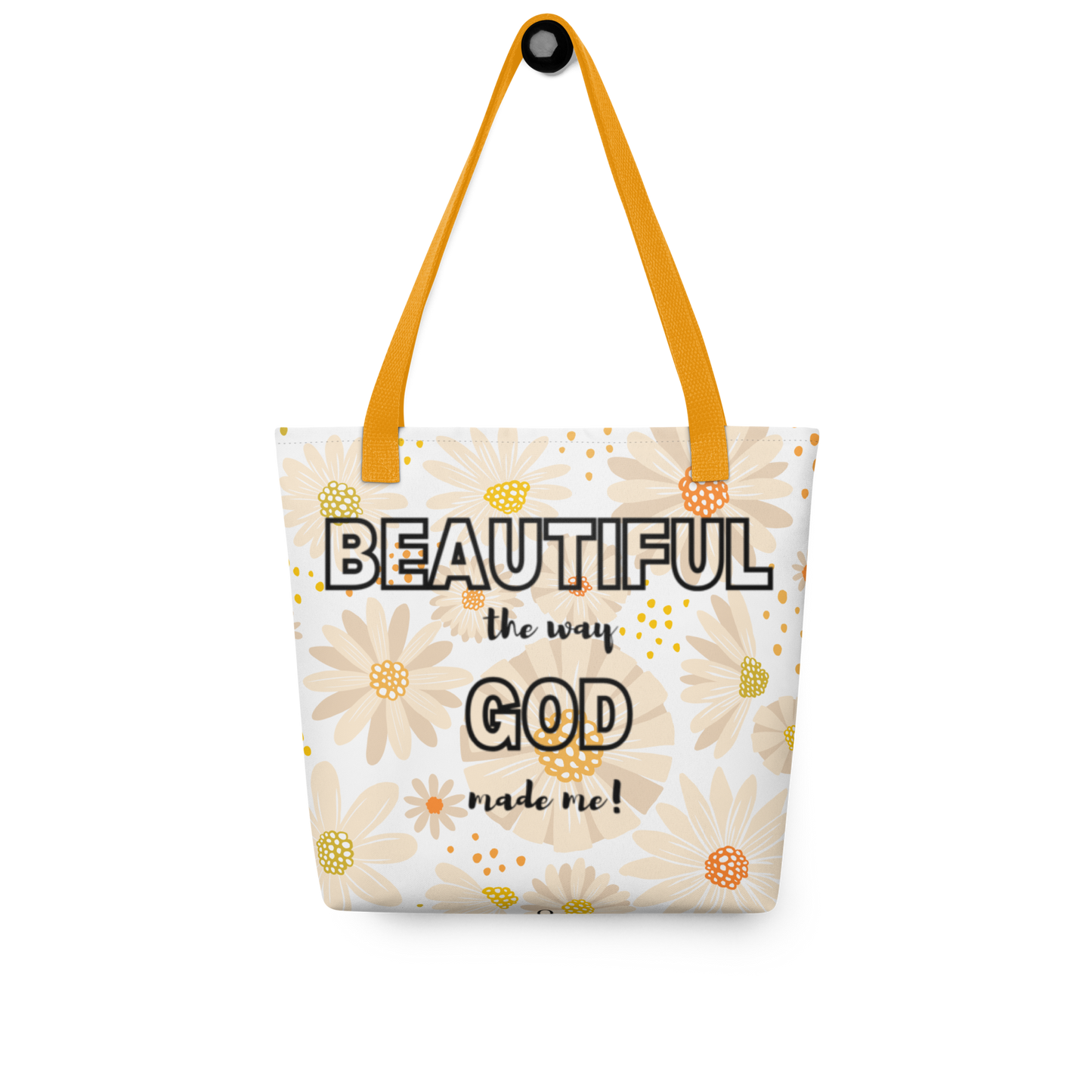 "Beautiful the way God made me" Tote bag