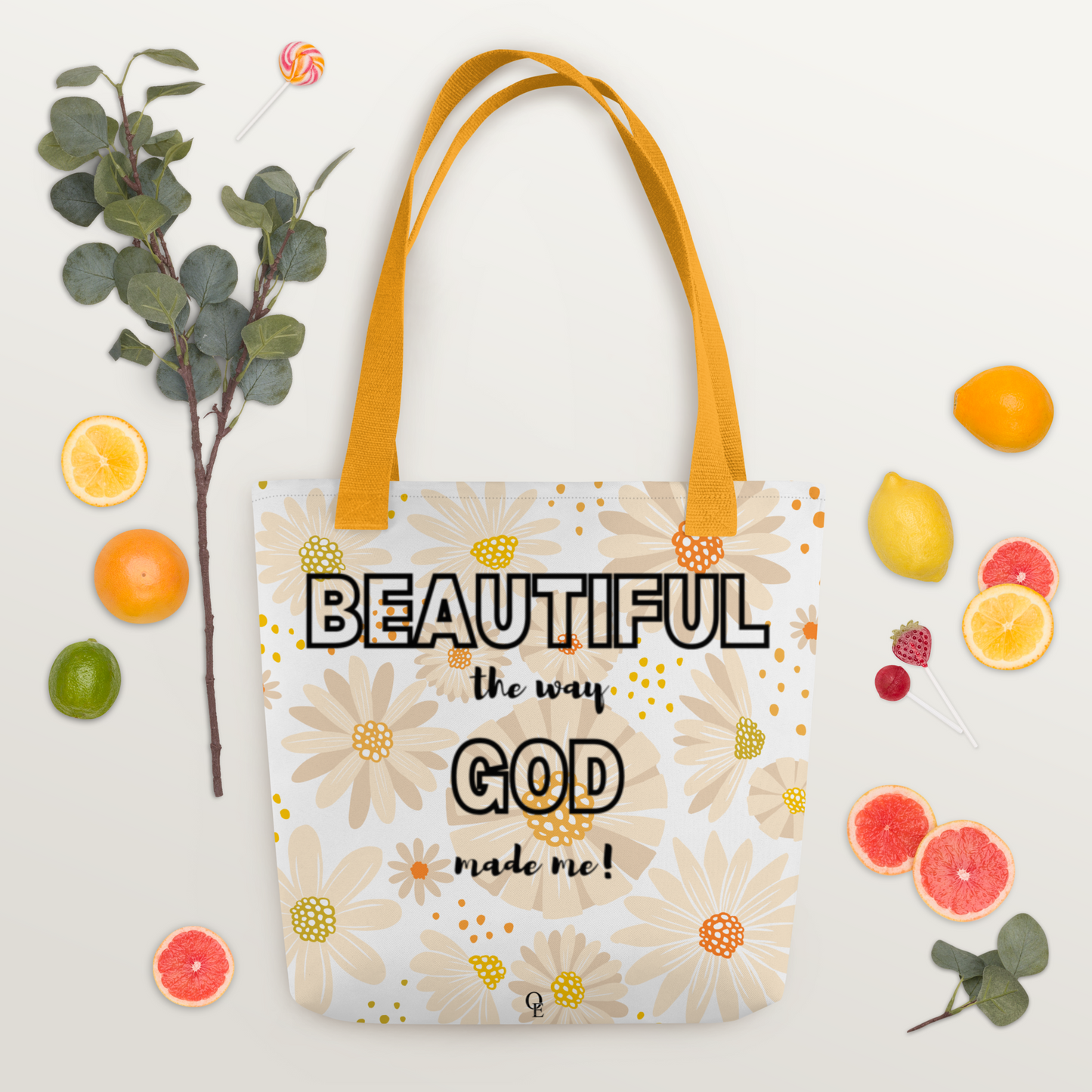 "Beautiful the way God made me" Tote bag