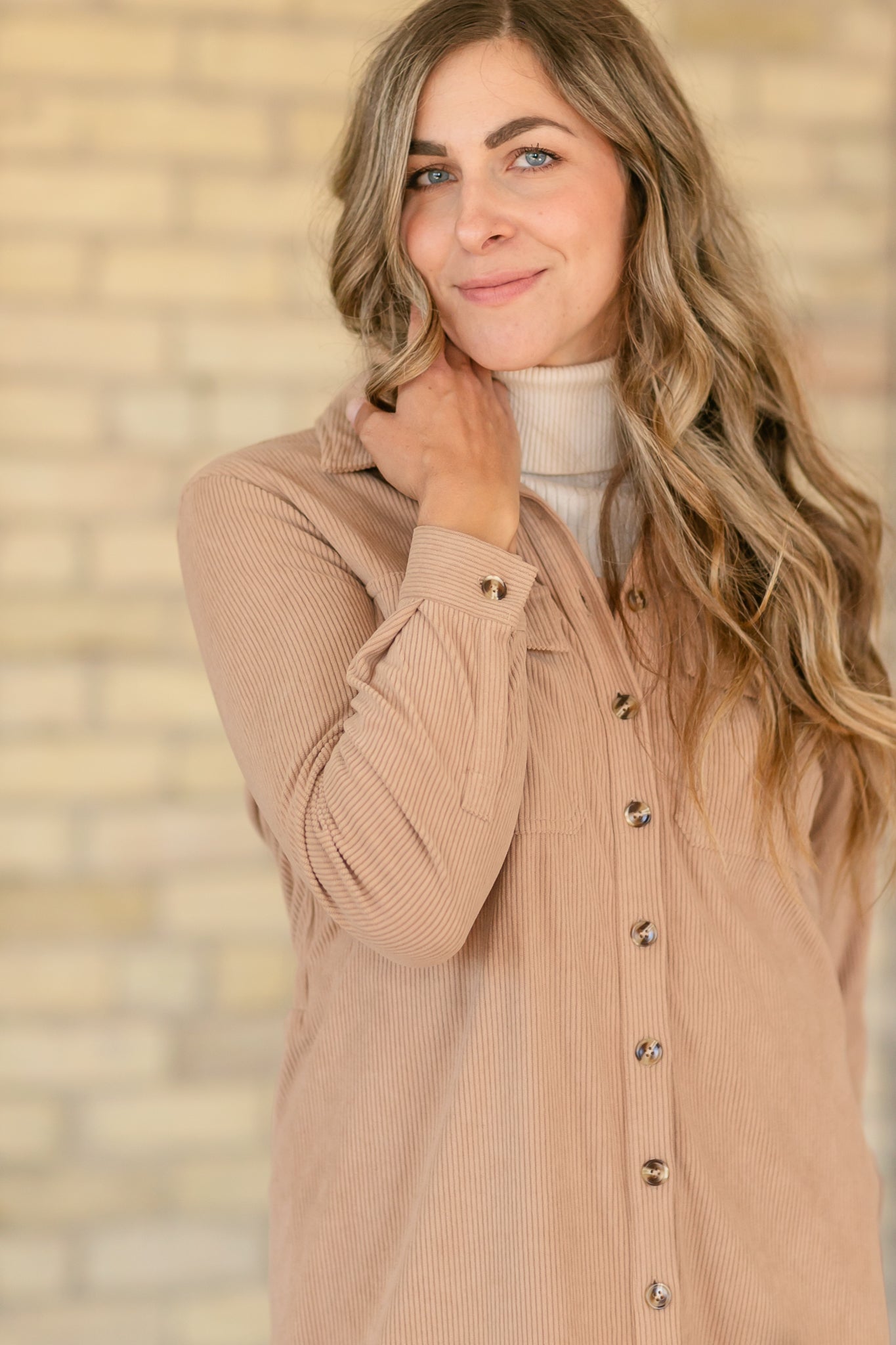 Anika Corduroy Shirt Dress - FINAL SALE