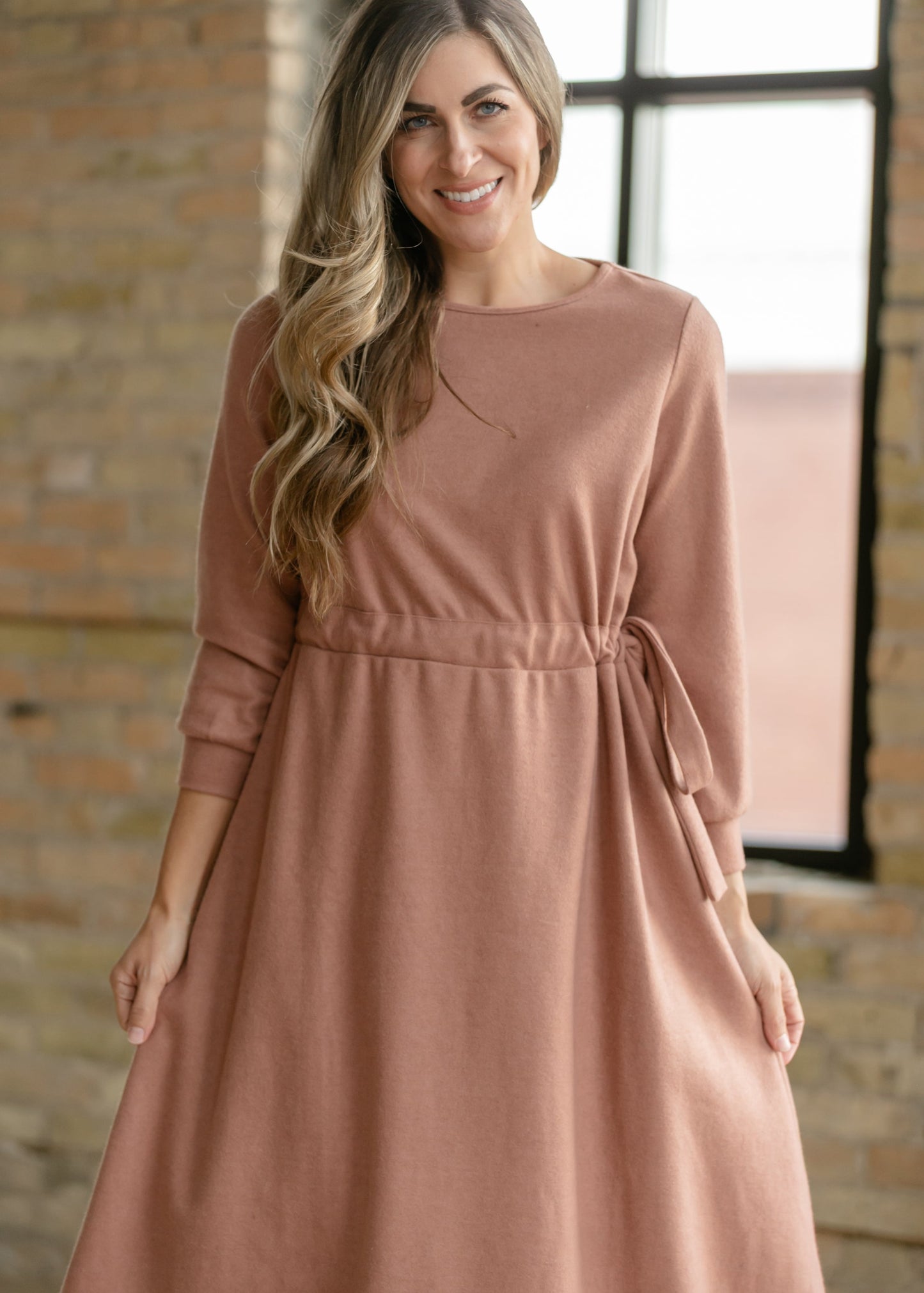 Blair Long Sleeve Midi Dress - FINAL SALE
