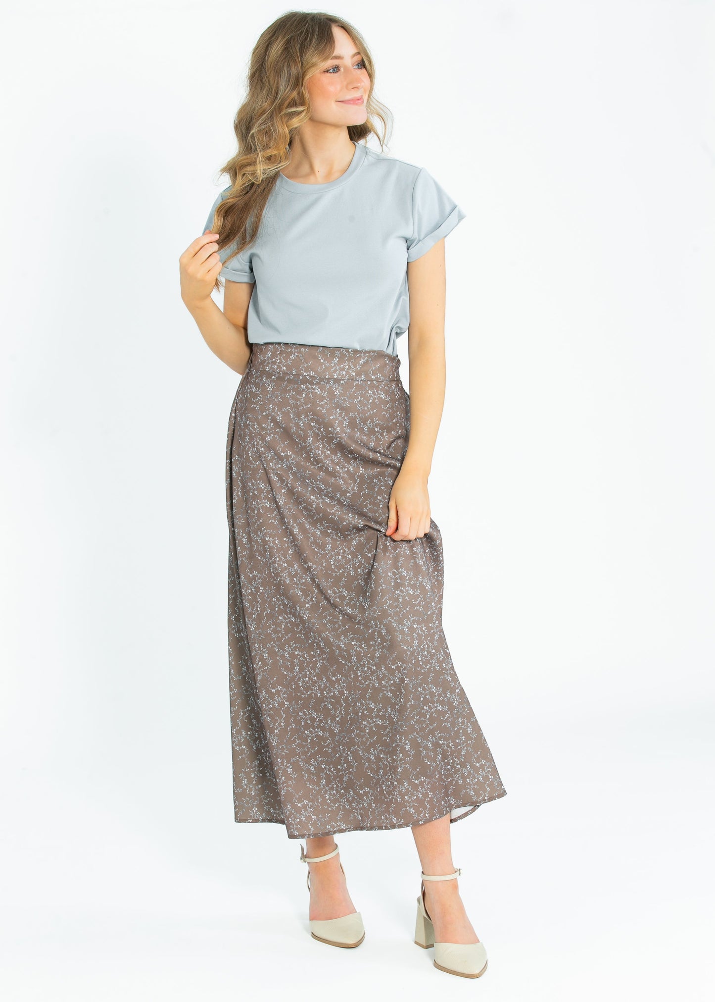 Braylyn Floral Midi Skirt - FINAL SALE