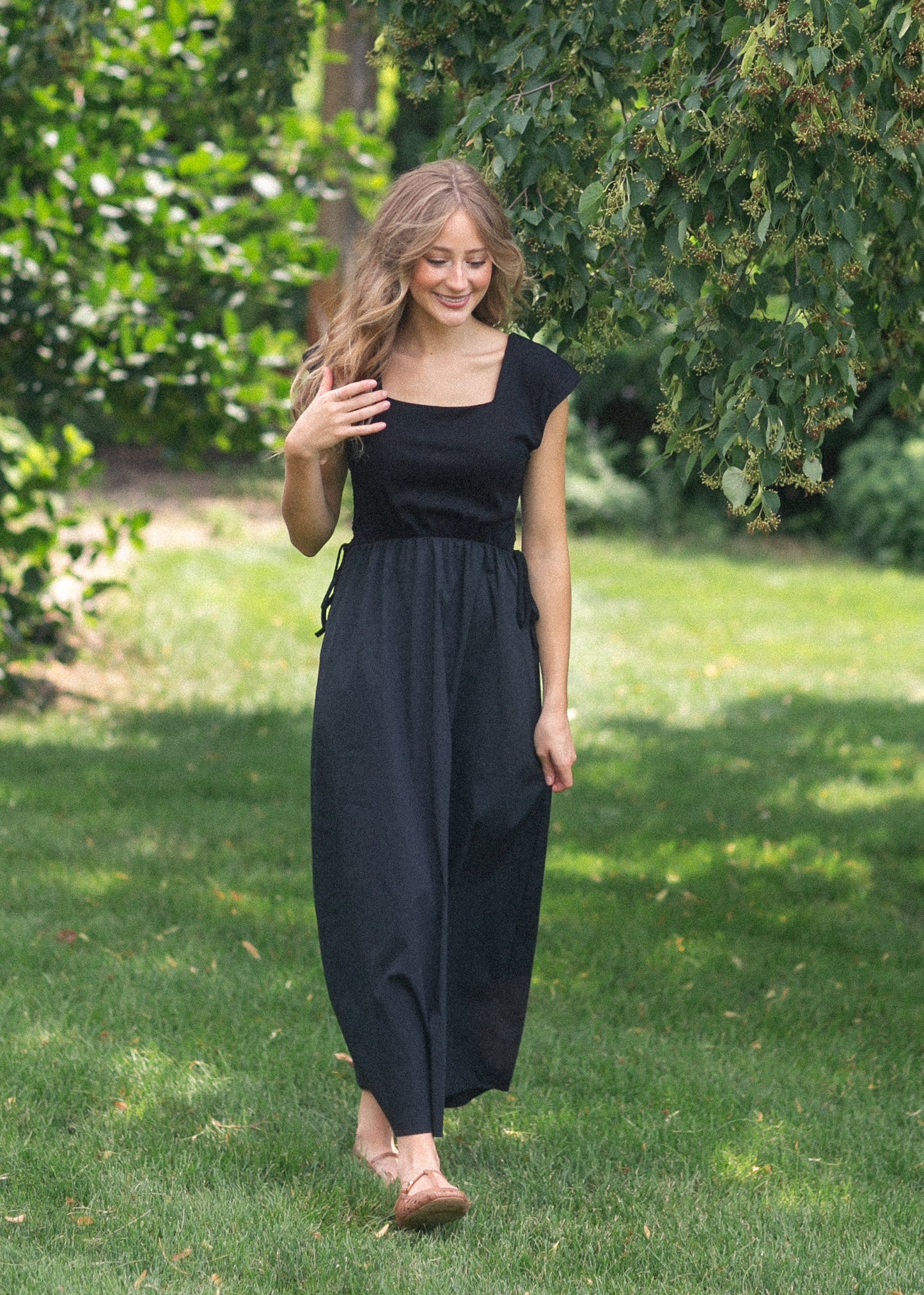 Eleanor Black A-line Maxi Dress