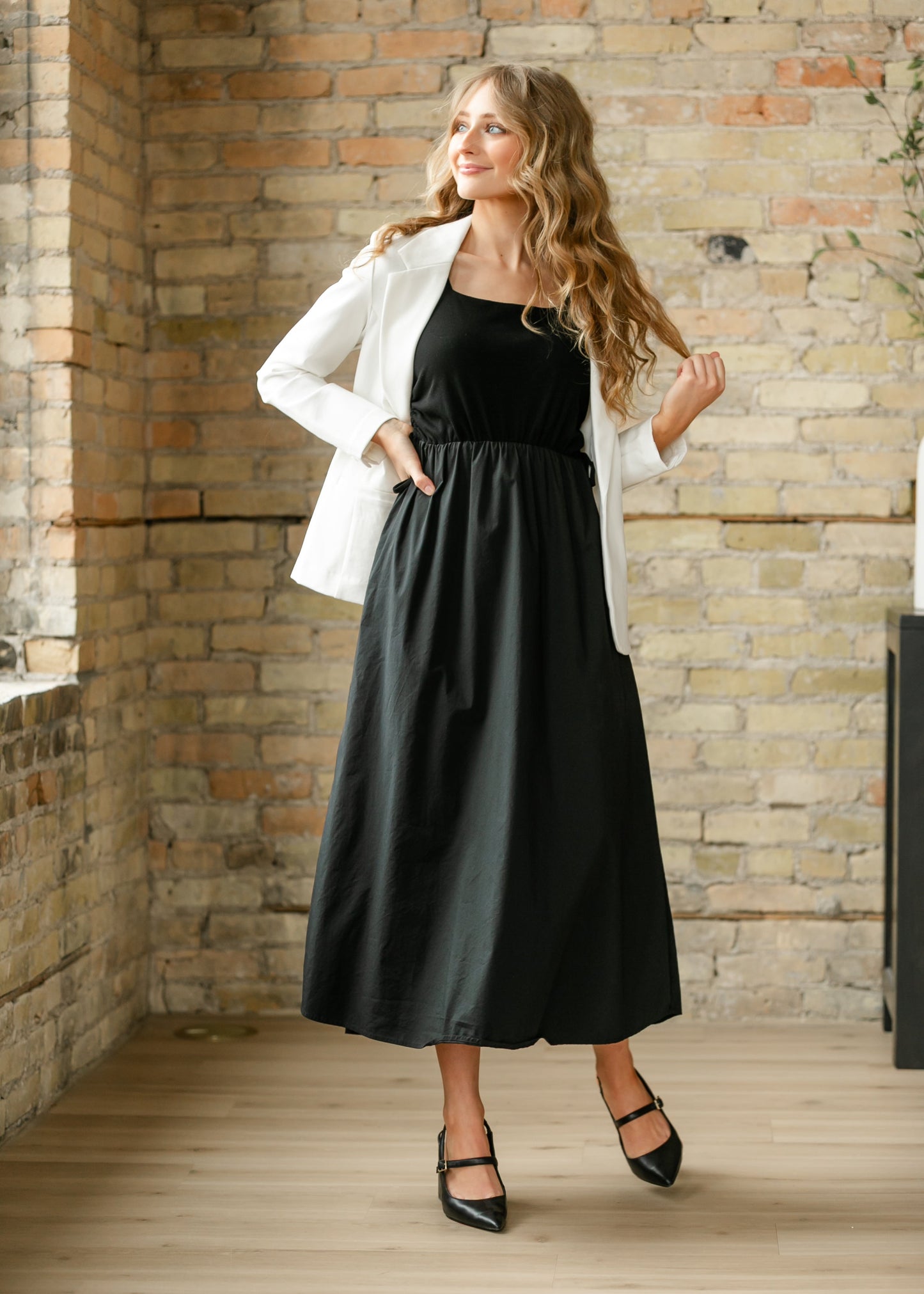 Eleanor Black A-line Maxi Dress