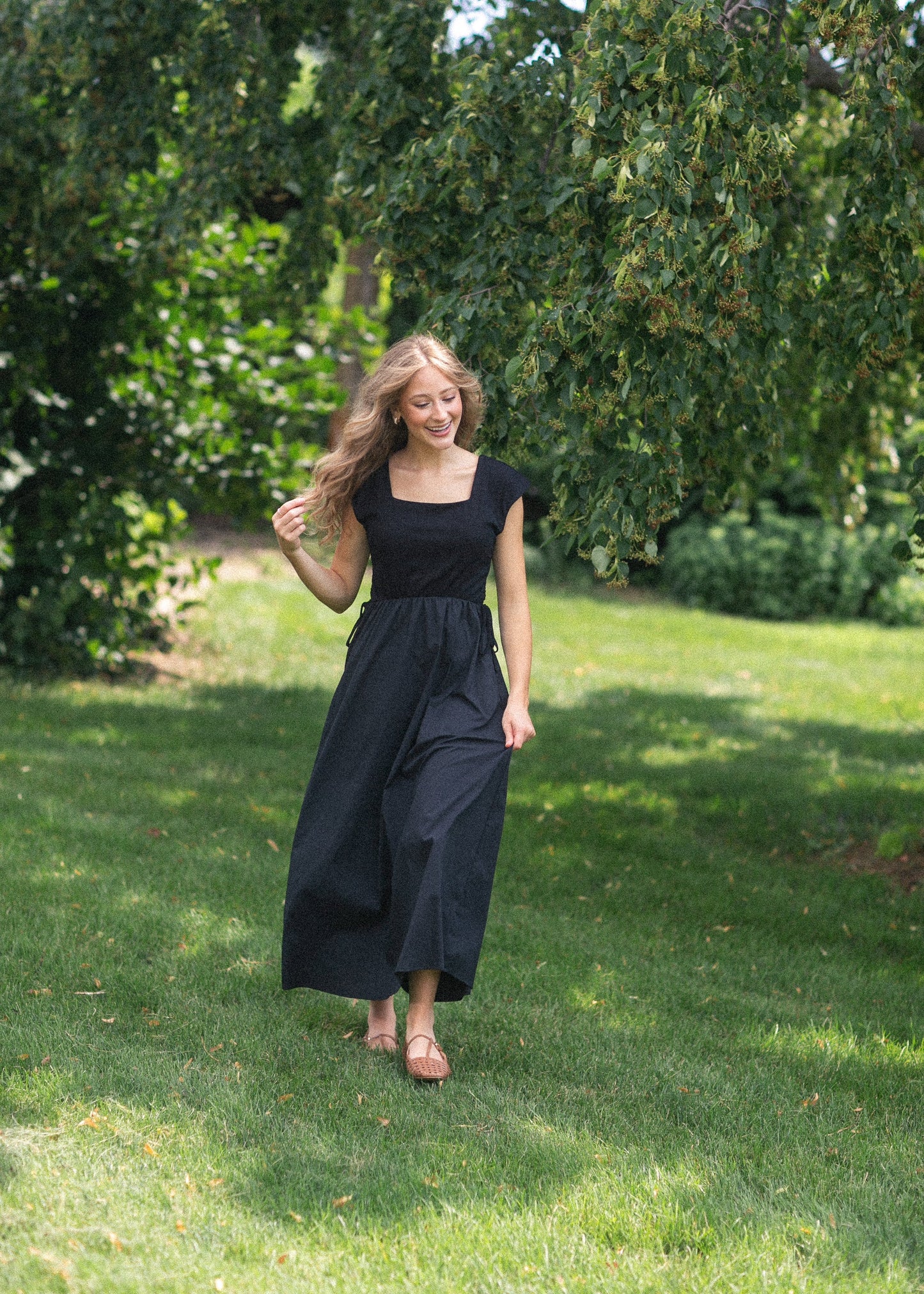Eleanor Black A-line Maxi Dress
