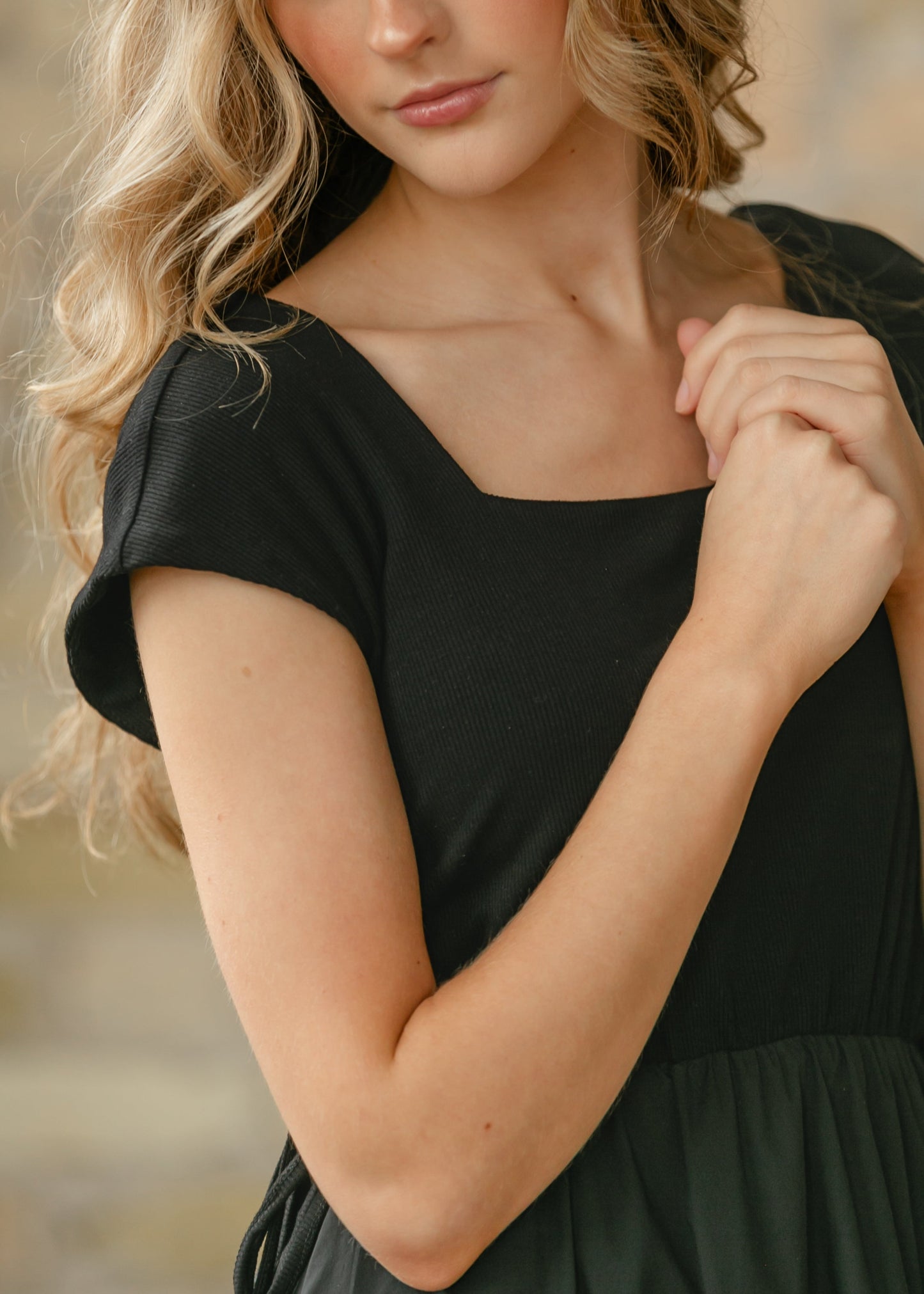 Eleanor Black A-line Maxi Dress