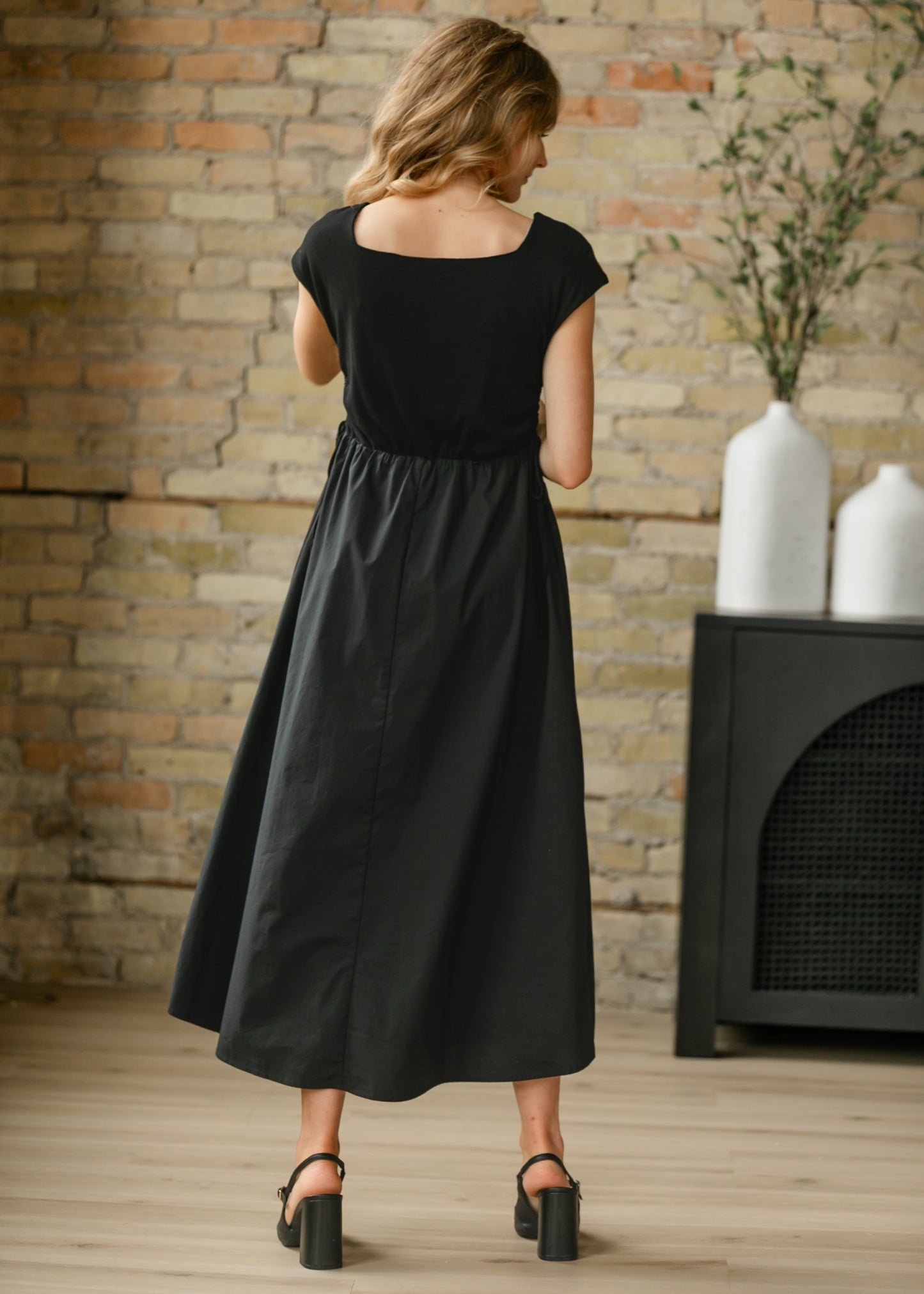 Eleanor Black A-line Maxi Dress