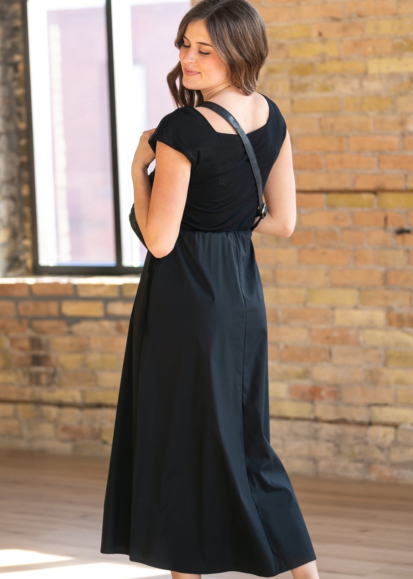 Eleanor Black A-line Maxi Dress