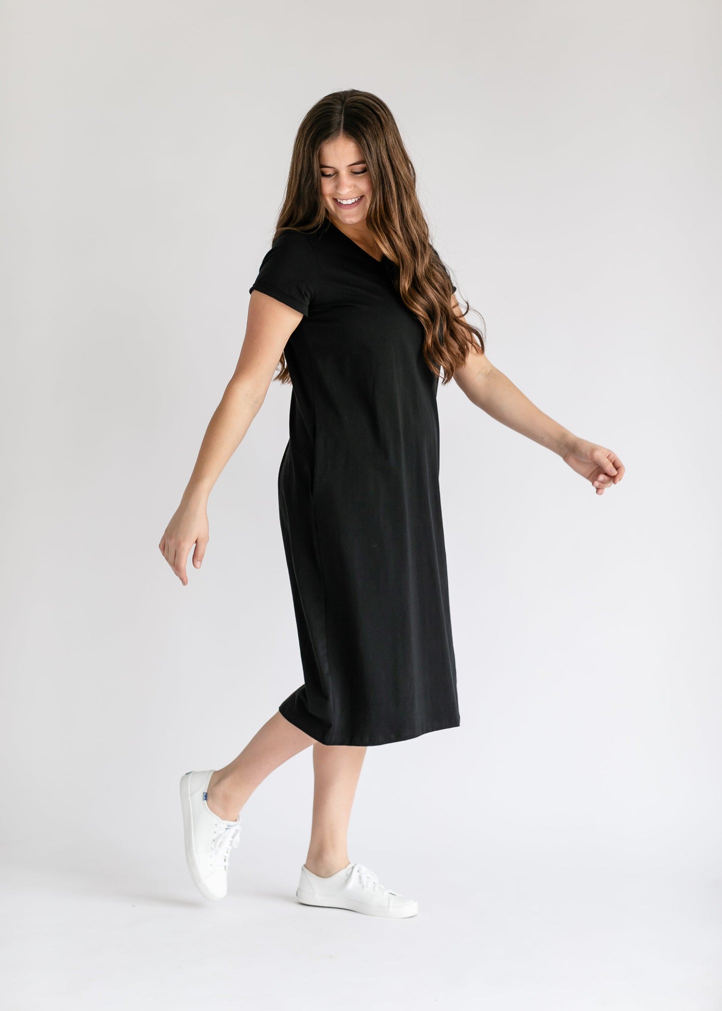 Finley V-neck T-shirt Dress