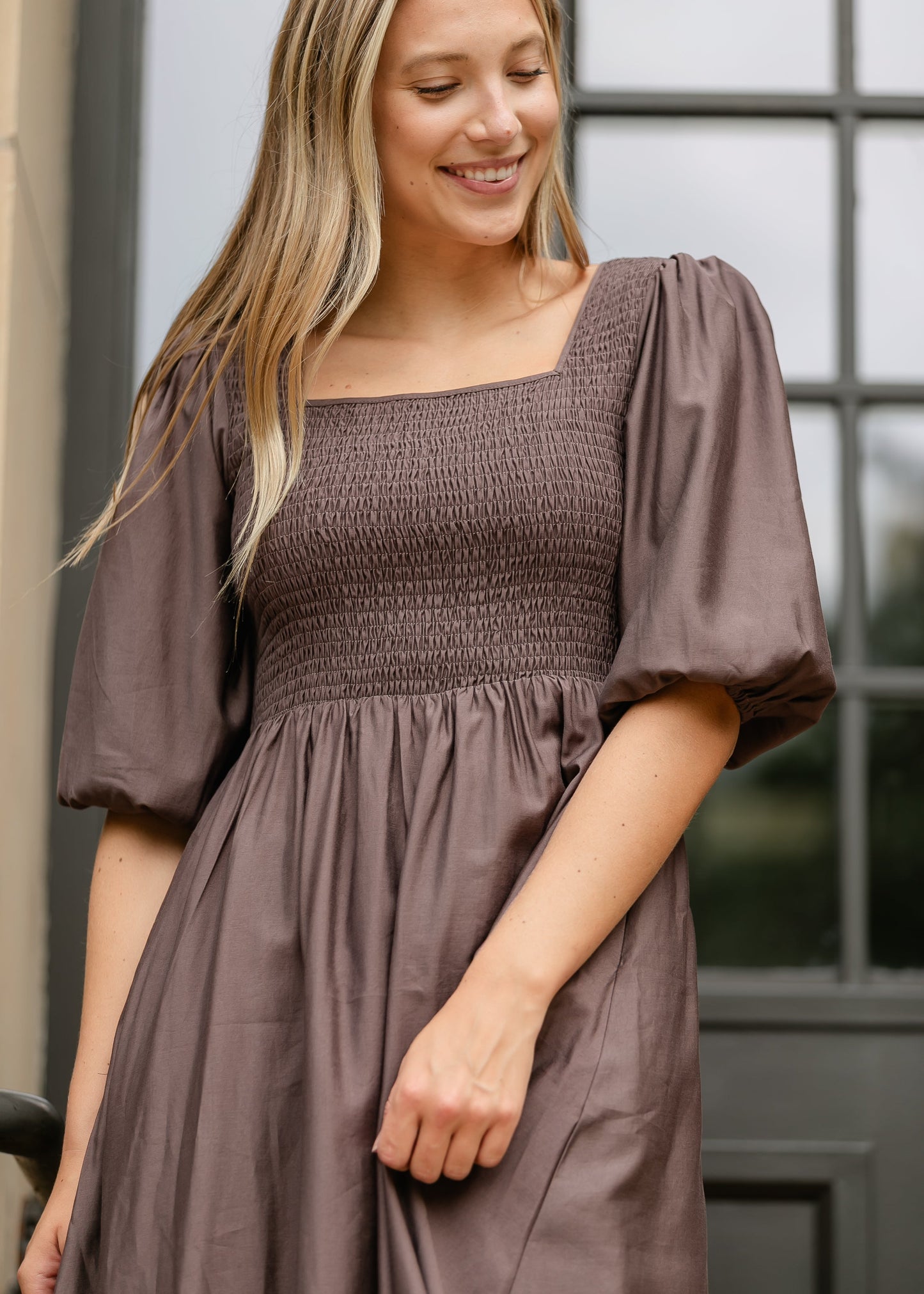 Kayleen Smocked Bodice Maxi Dress - FINAL SALE