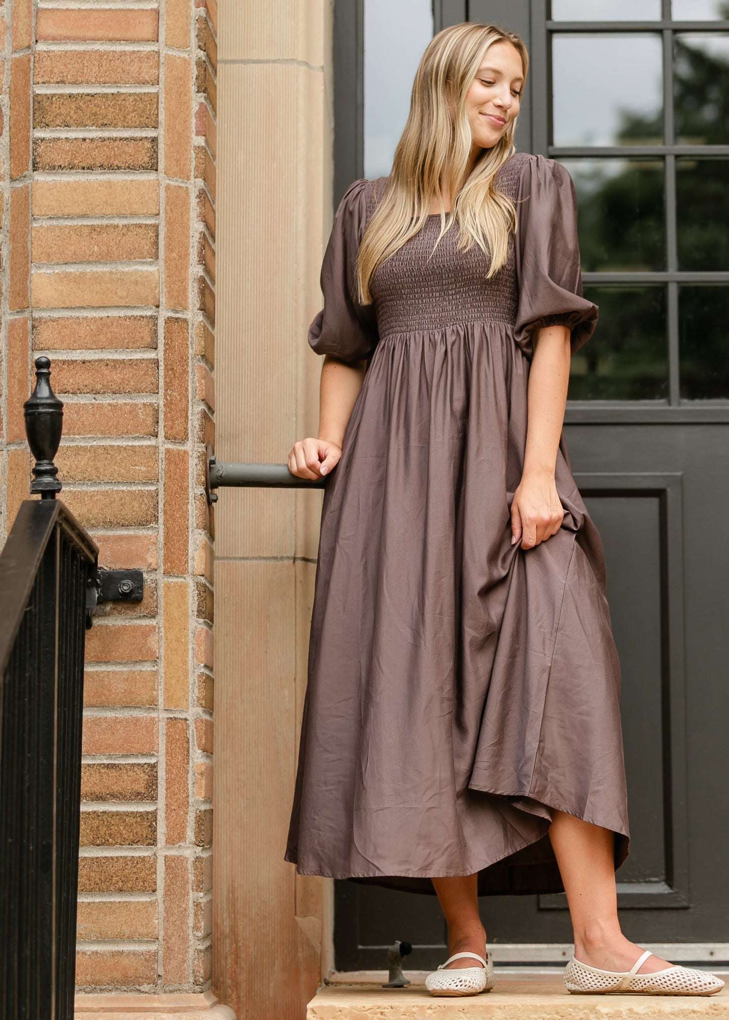 Kayleen Smocked Bodice Maxi Dress - FINAL SALE