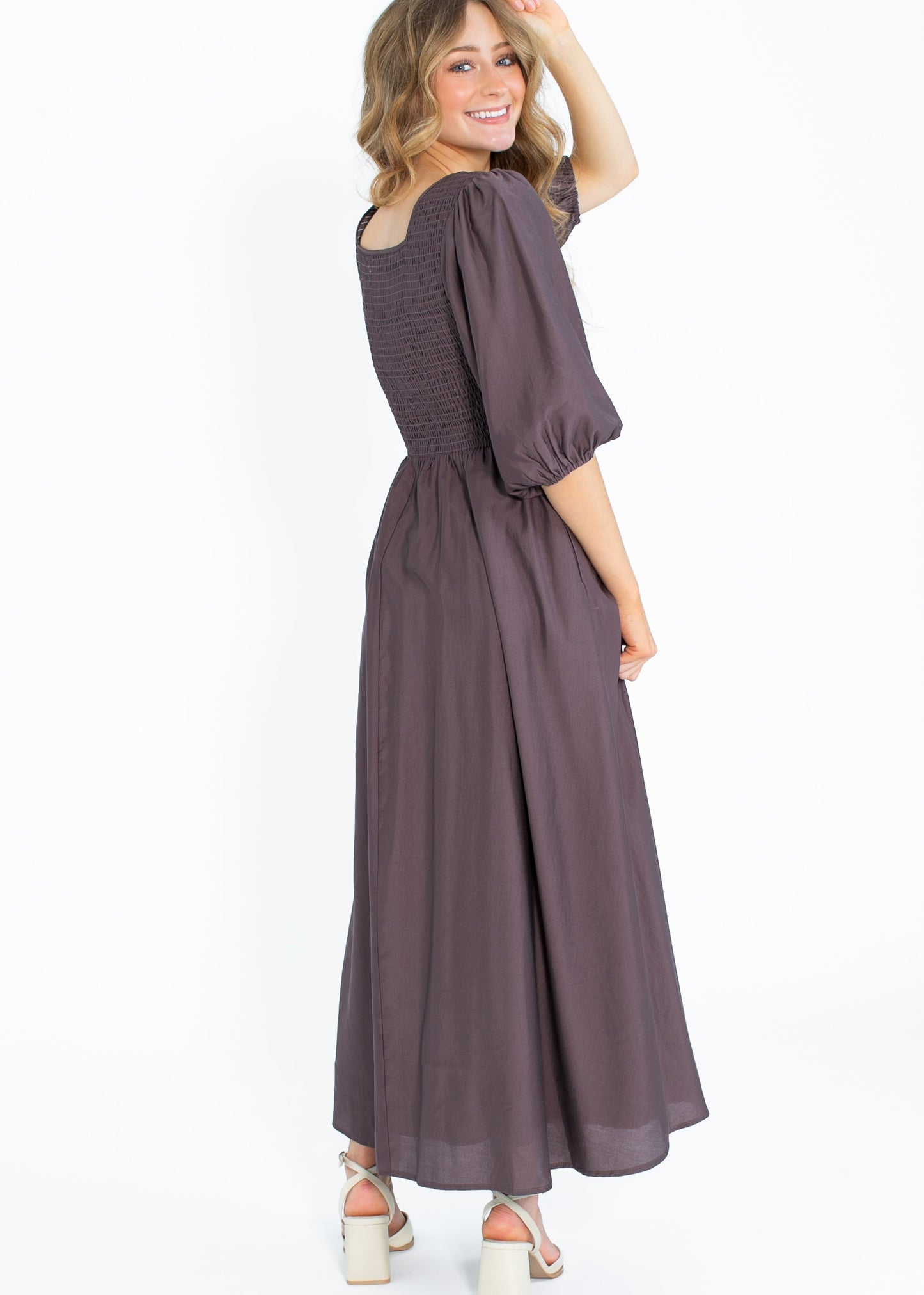 Kayleen Smocked Bodice Maxi Dress - FINAL SALE