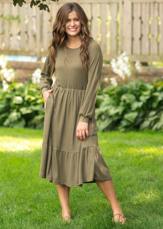 Luna Tiered Midi Dress - FINAL SALE