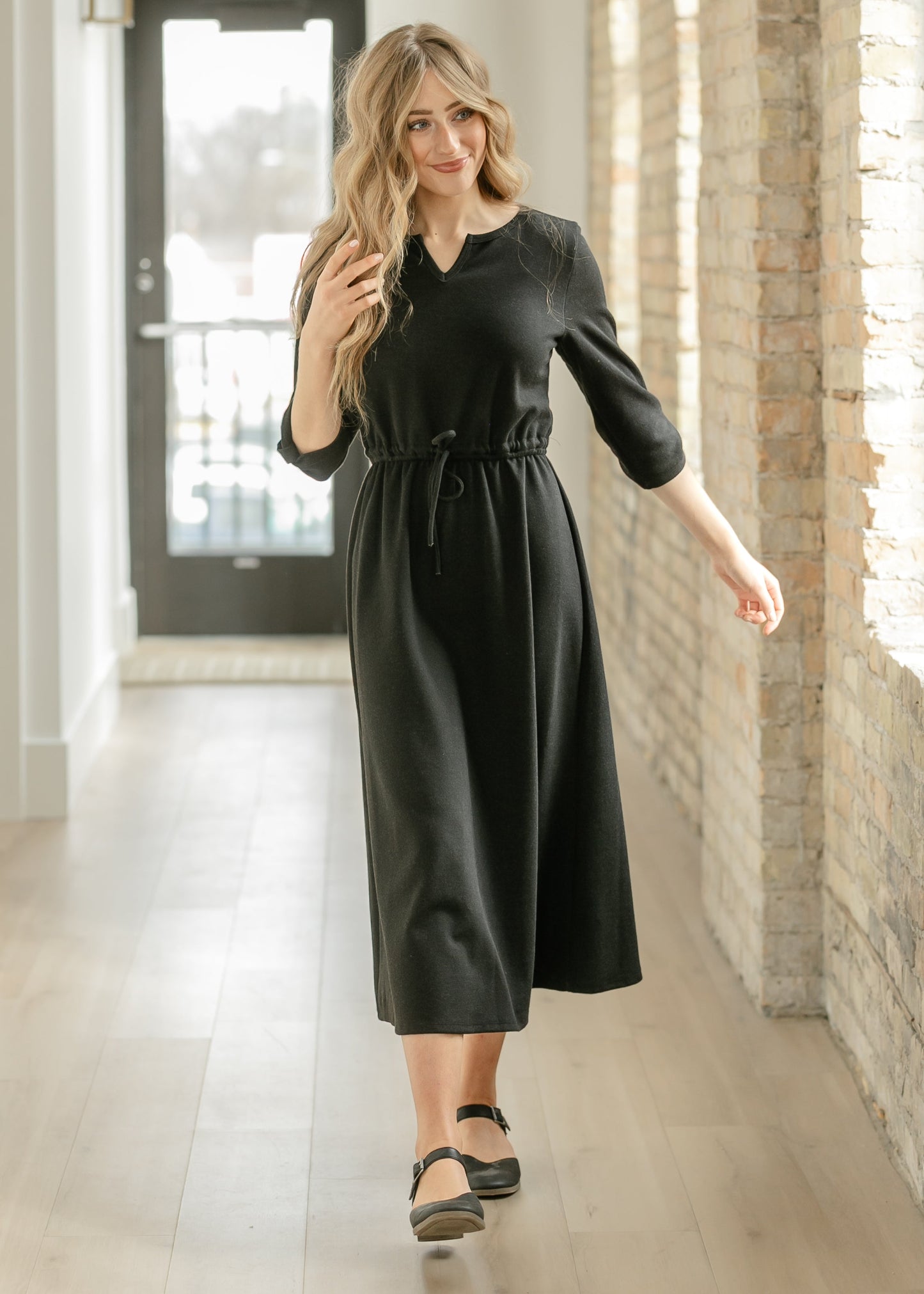 Monica Tie Waist Midi Dress - FINAL SALE