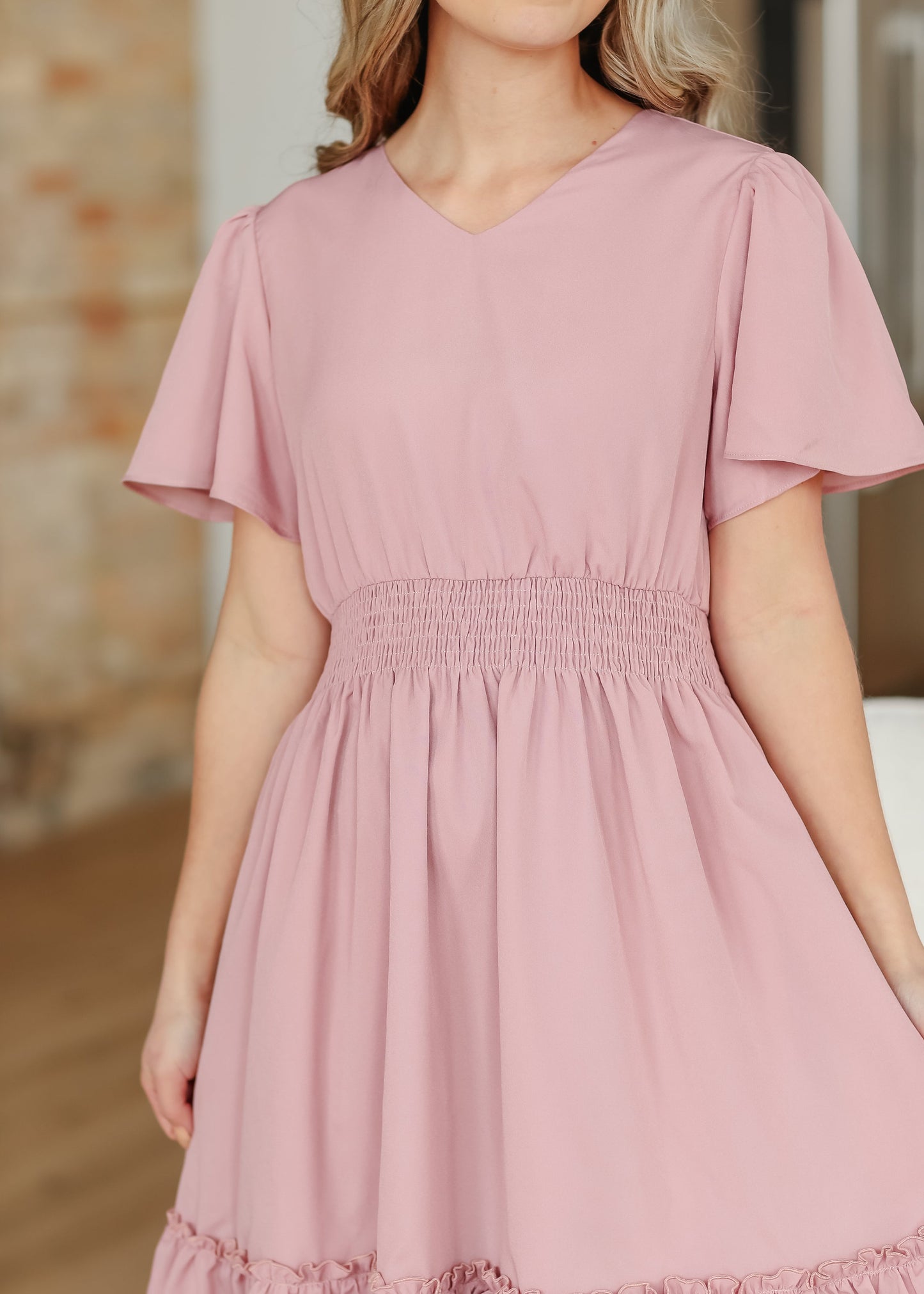 Sophie V-Neck Midi Dress