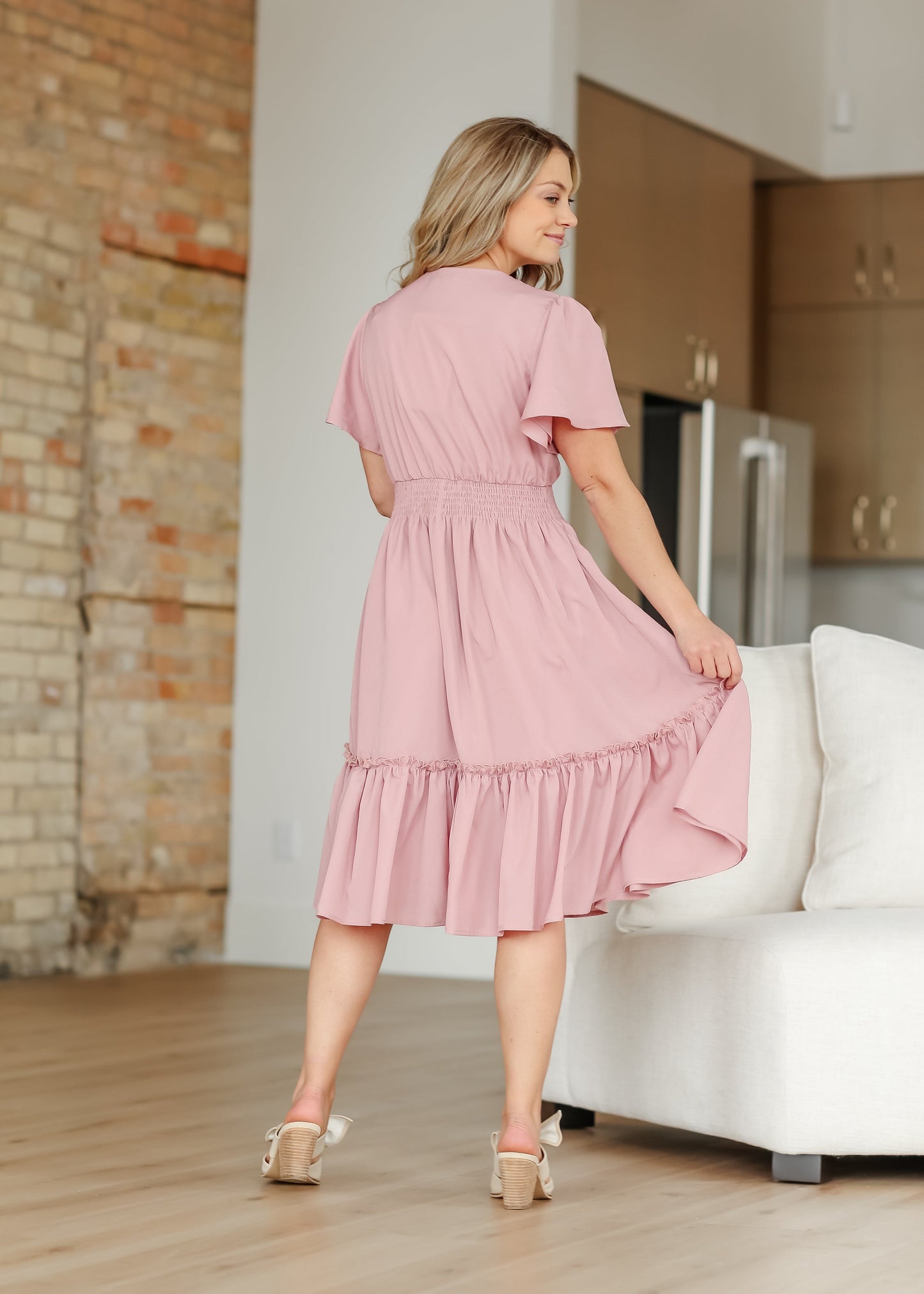 Sophie V-Neck Midi Dress