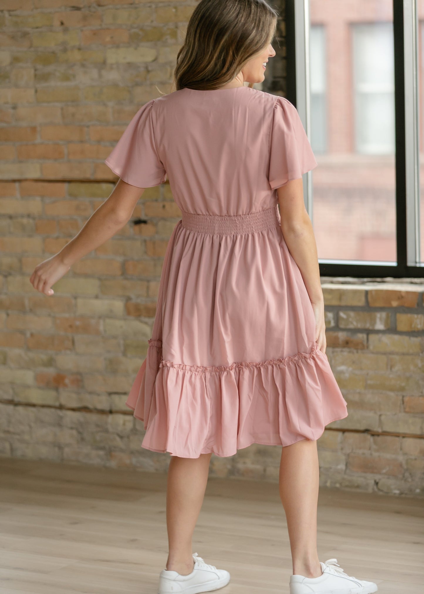 Sophie V-Neck Midi Dress