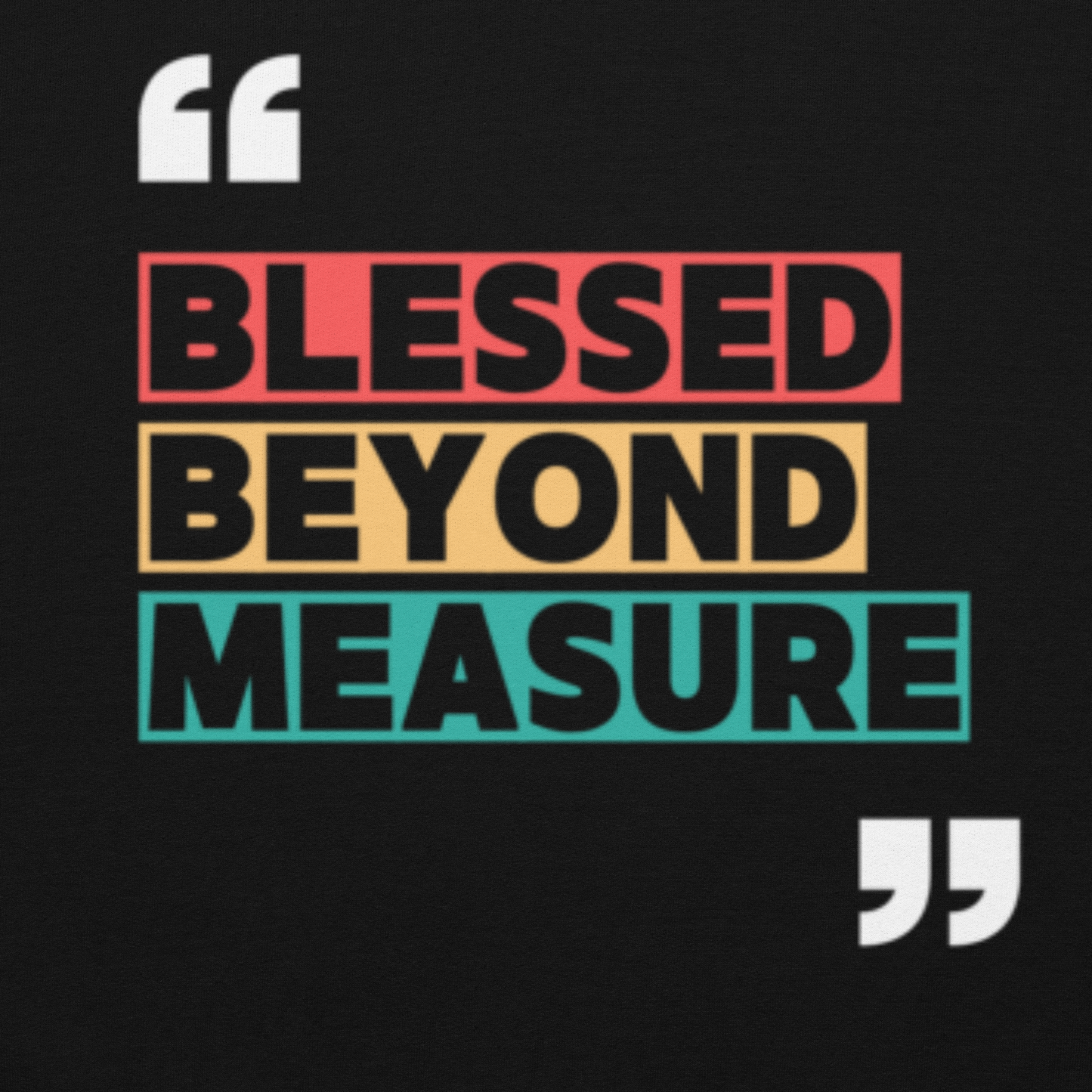 "Blessed Beyond Measure" Black Unisex Hoodie
