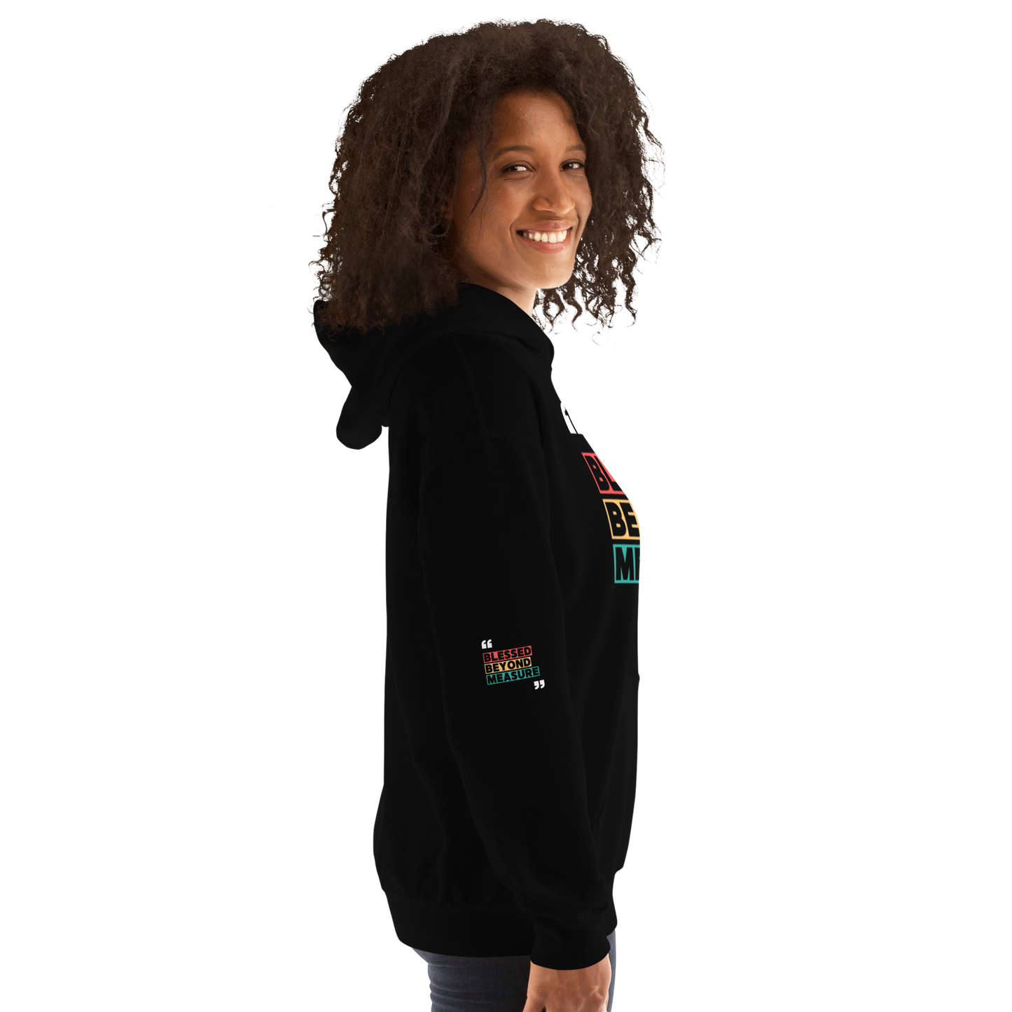 "Blessed Beyond Measure" Black Unisex Hoodie