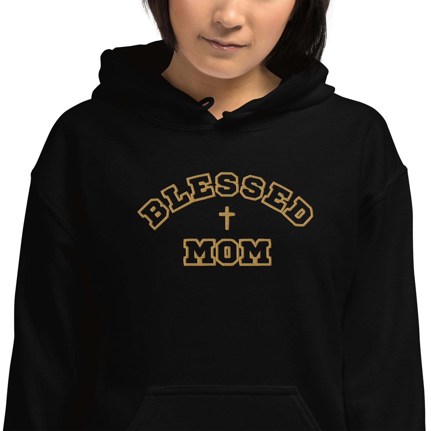 "Blessed Mom" Embroidered Unisex Hoodie