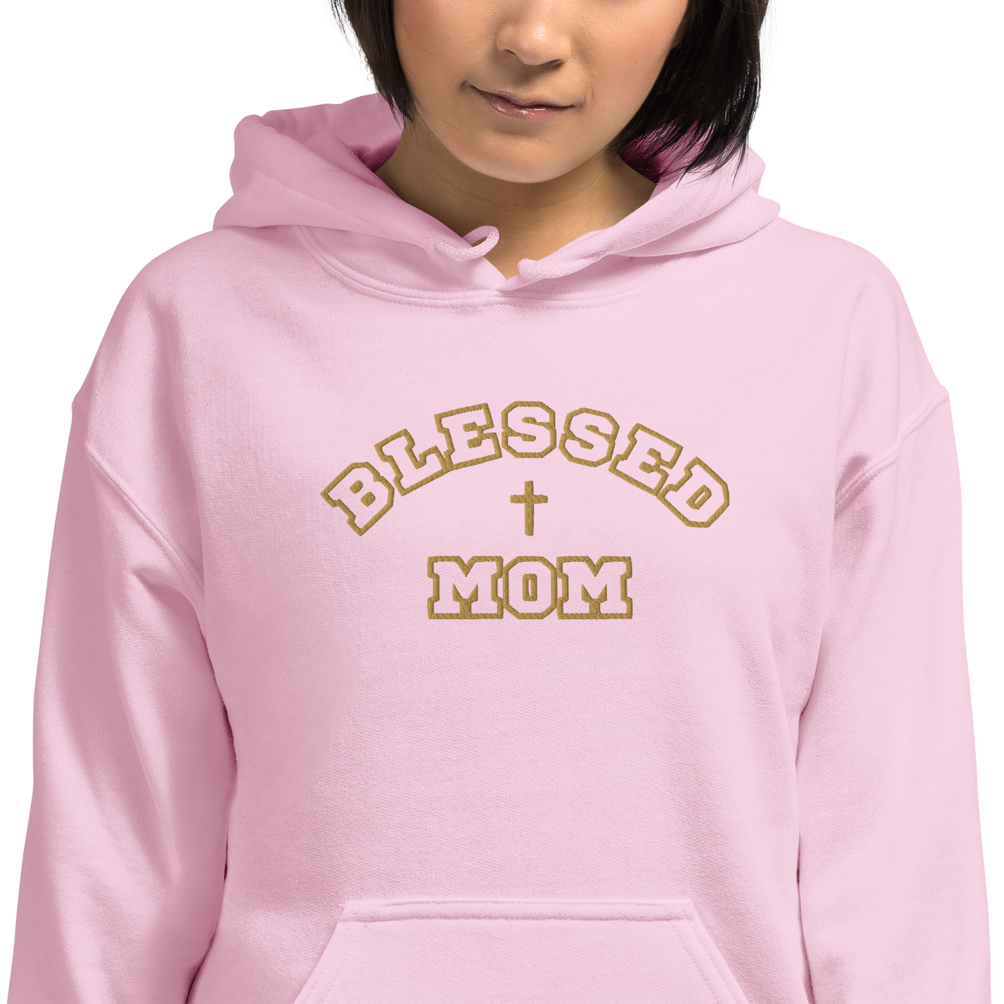 "Blessed Mom" Embroidered Unisex Hoodie