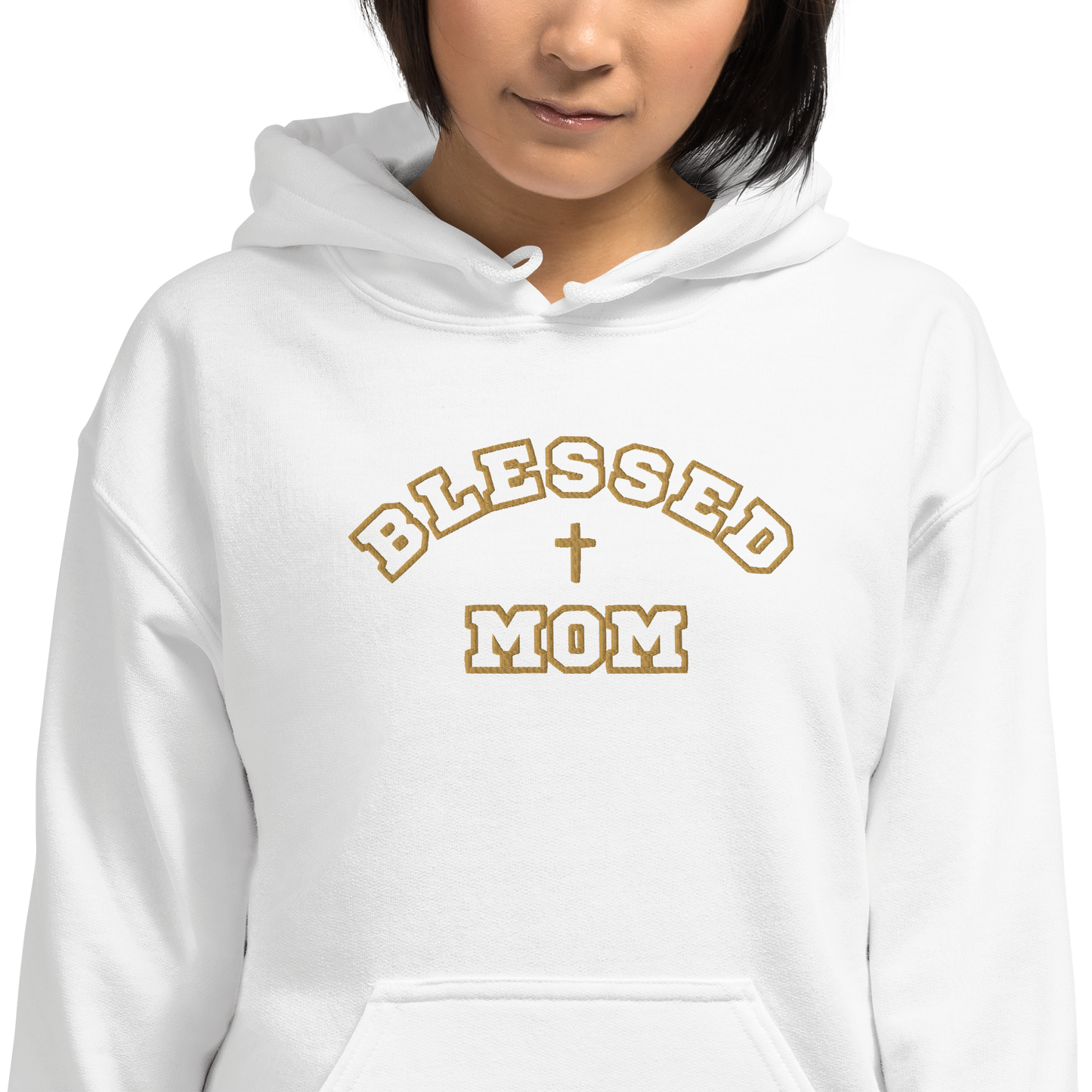 "Blessed Mom" Embroidered Unisex Hoodie